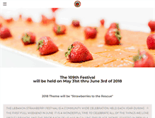 Tablet Screenshot of lebanonstrawberryfestival.com